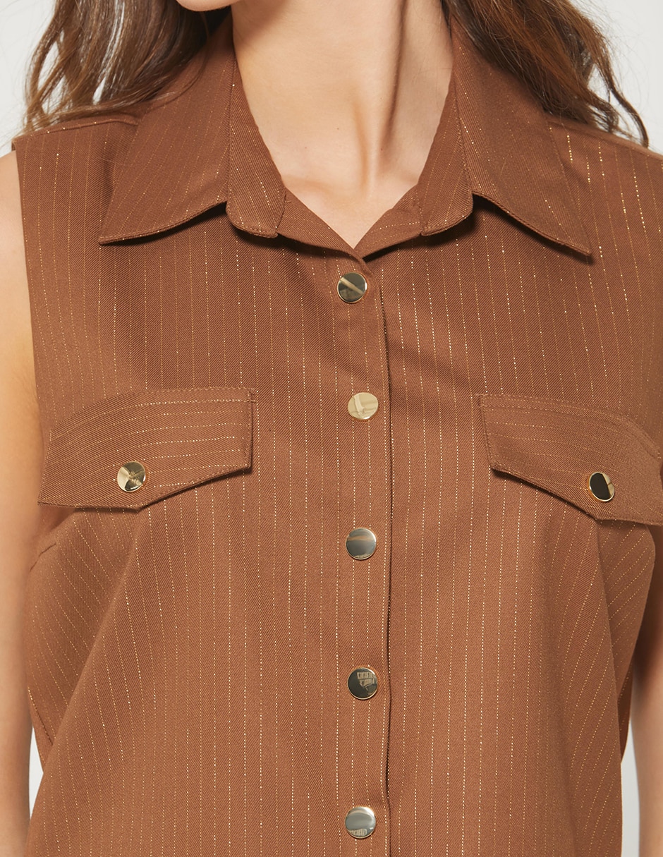 Blusa camisera bulgaria line para mujer 3