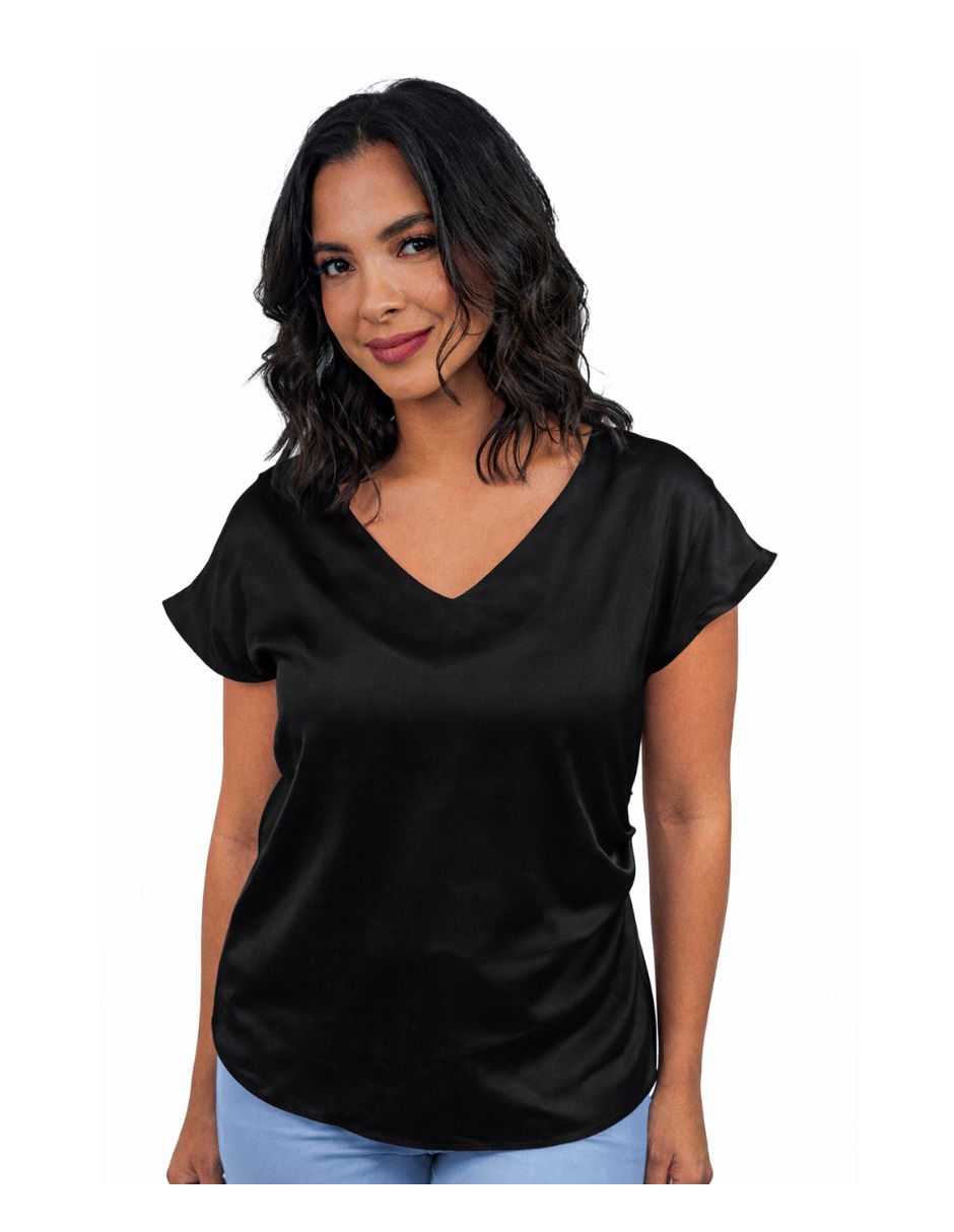 Blusa la Difference manga corta para mujer