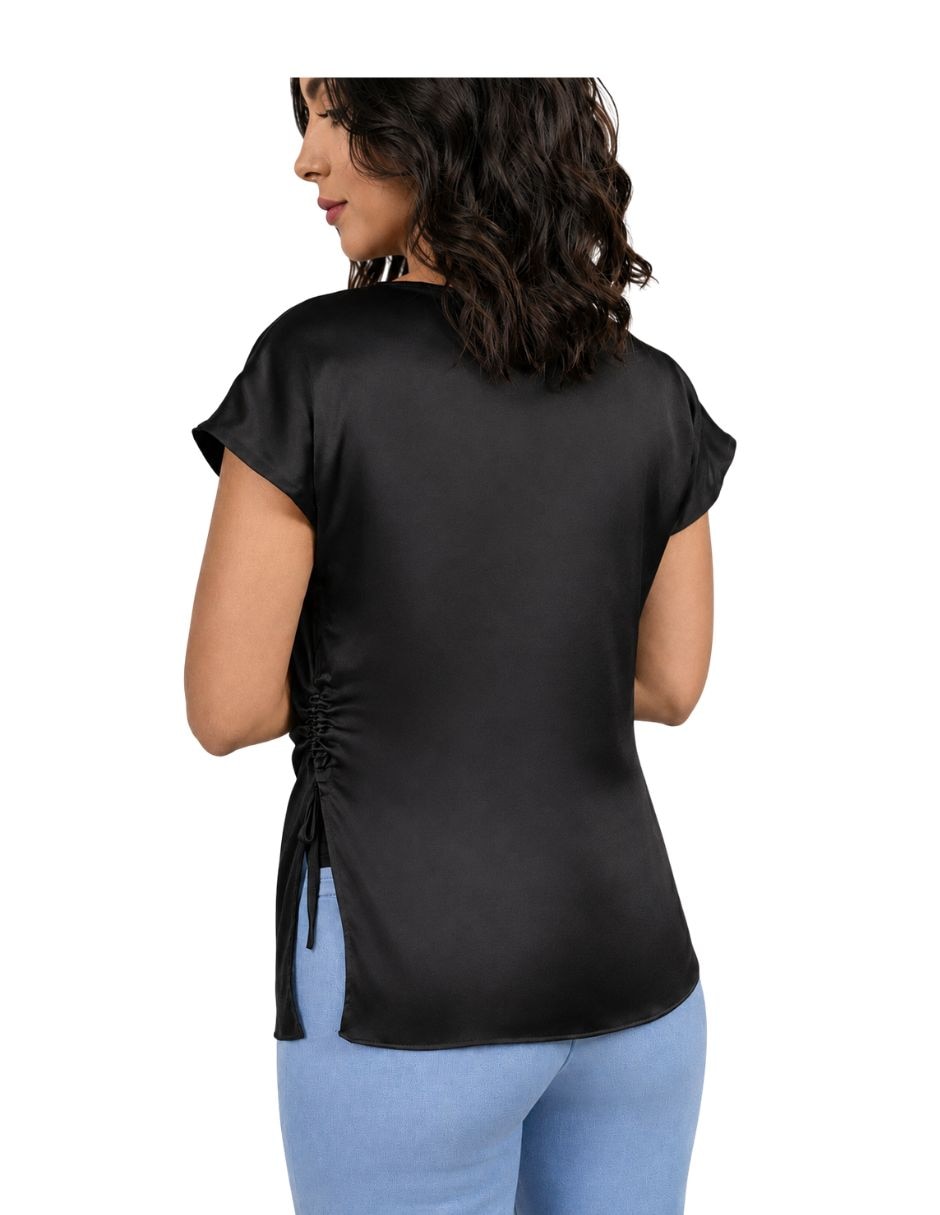 Blusa la Difference manga corta para mujer