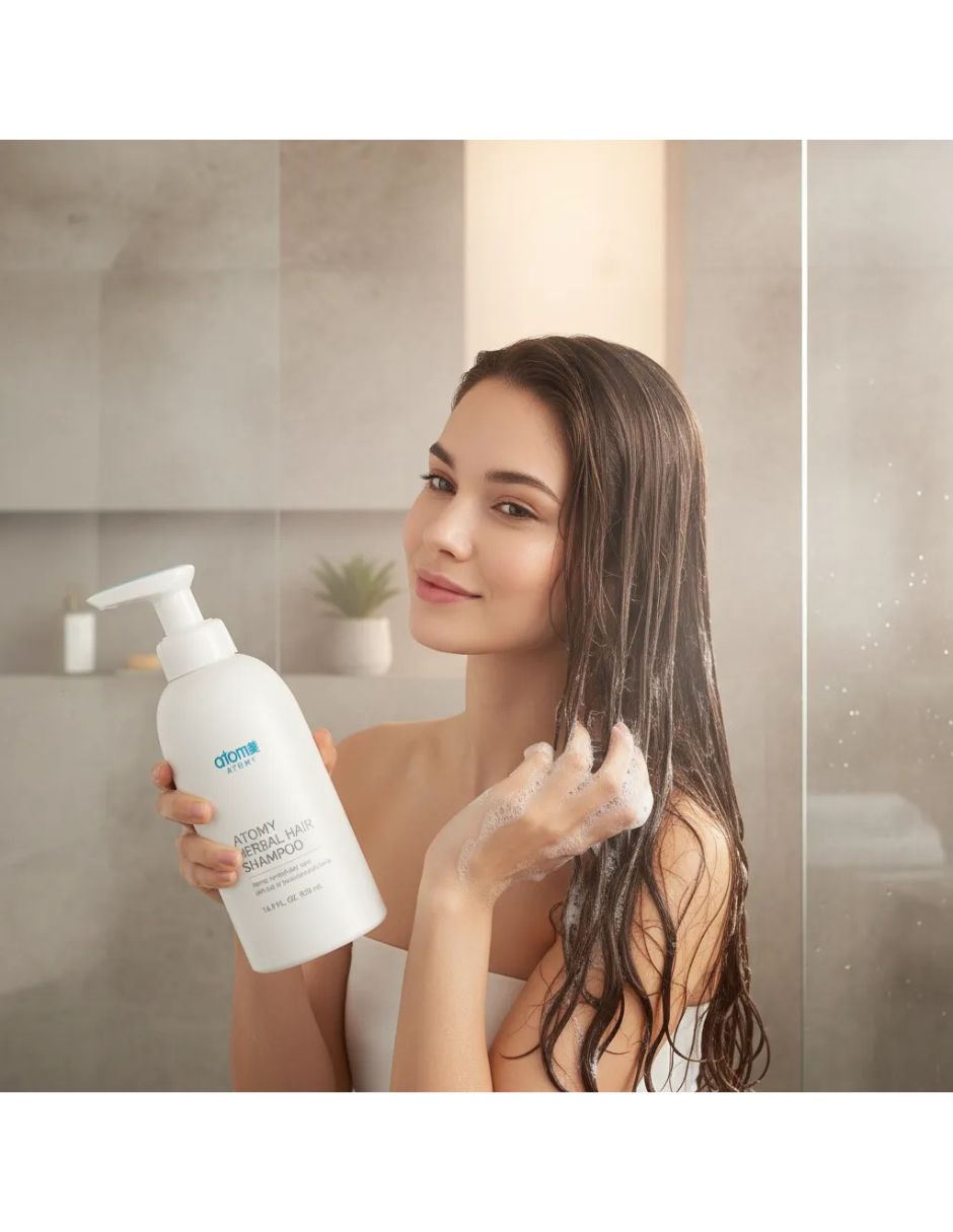 Shampoo reparador para cabello normal Herbal Coreano 500 ML 11