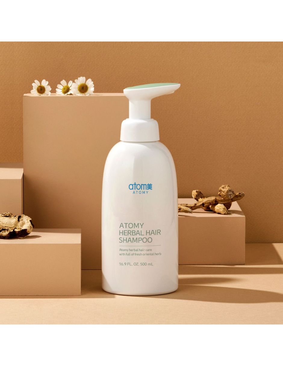 Shampoo reparador para cabello normal Herbal Coreano 500 ML 6