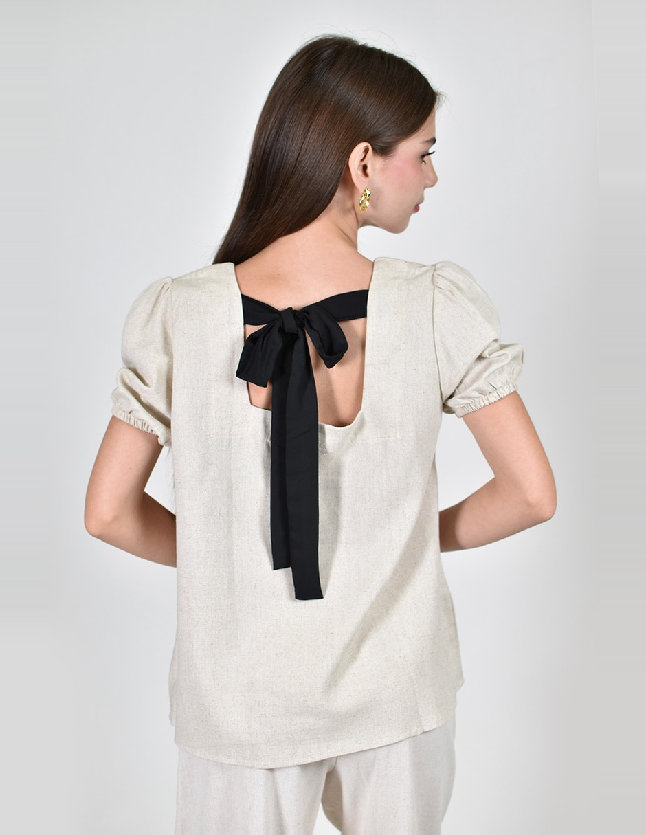 Blusa manga corta para mujer 4