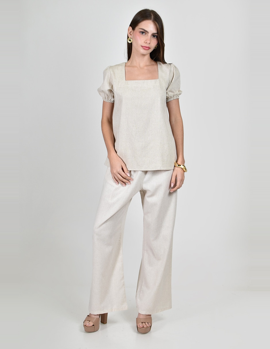 Blusa manga corta para mujer 3
