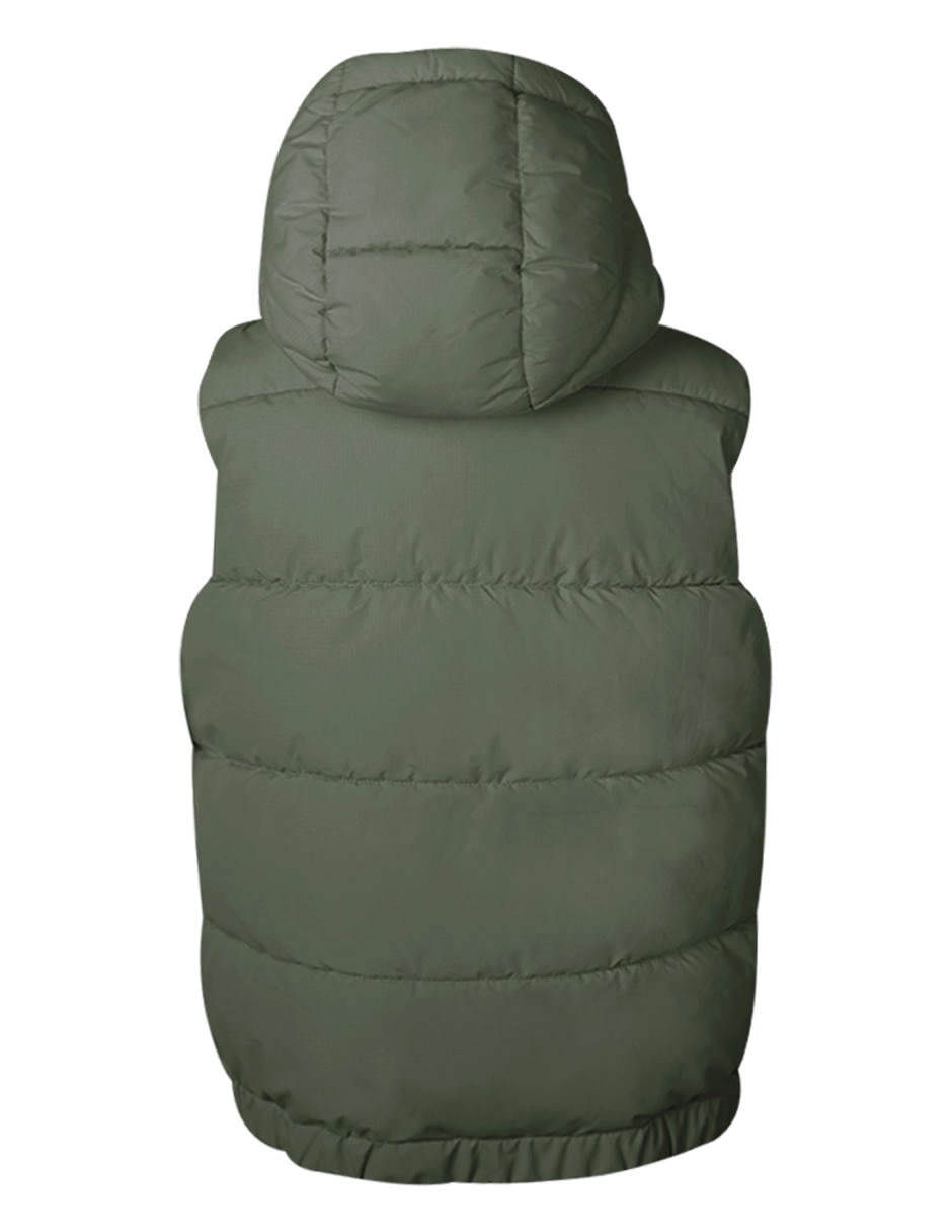 Chaleco con gorro capucha y bolsa para 2