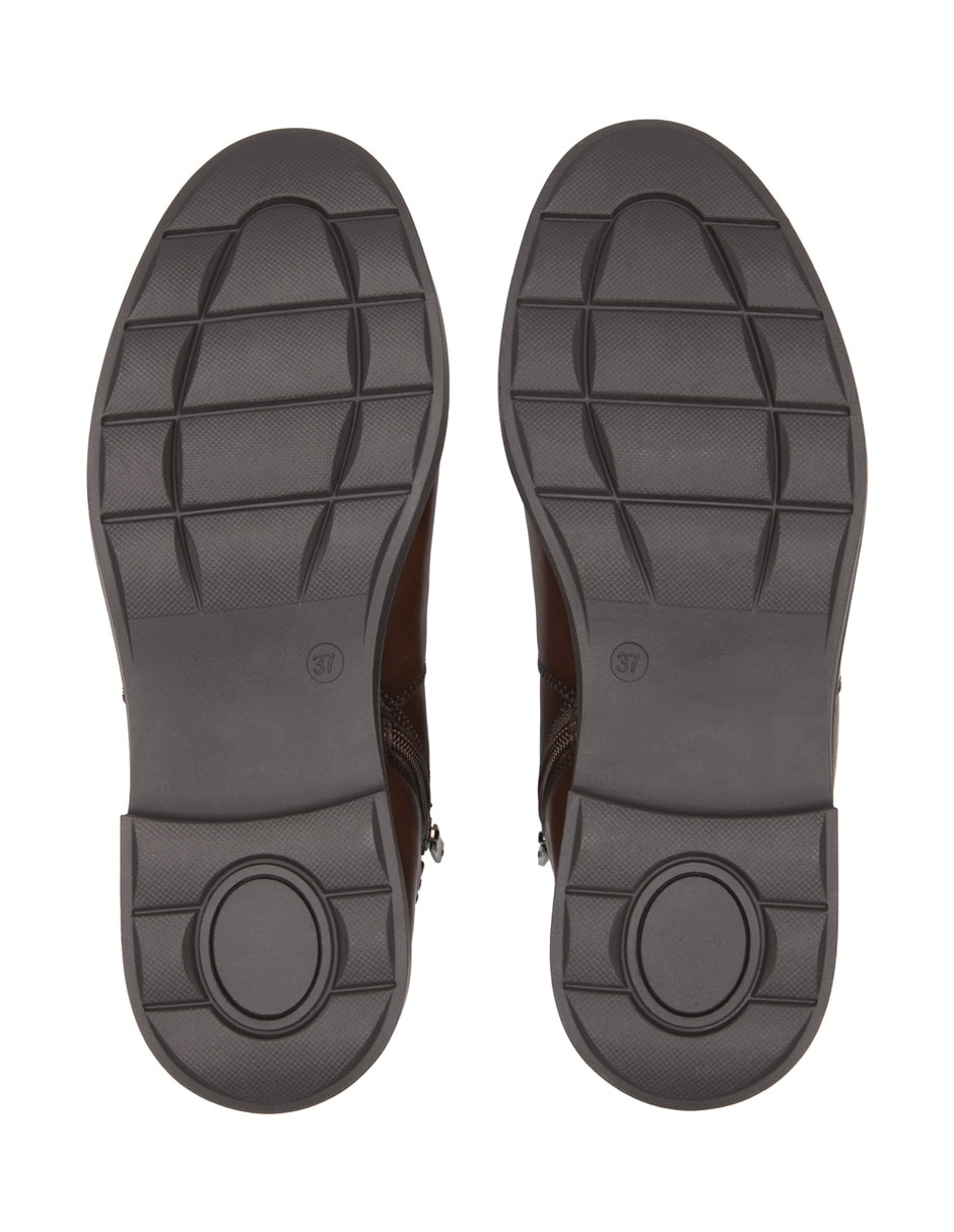 Bota media pierna de piel para mujer 2