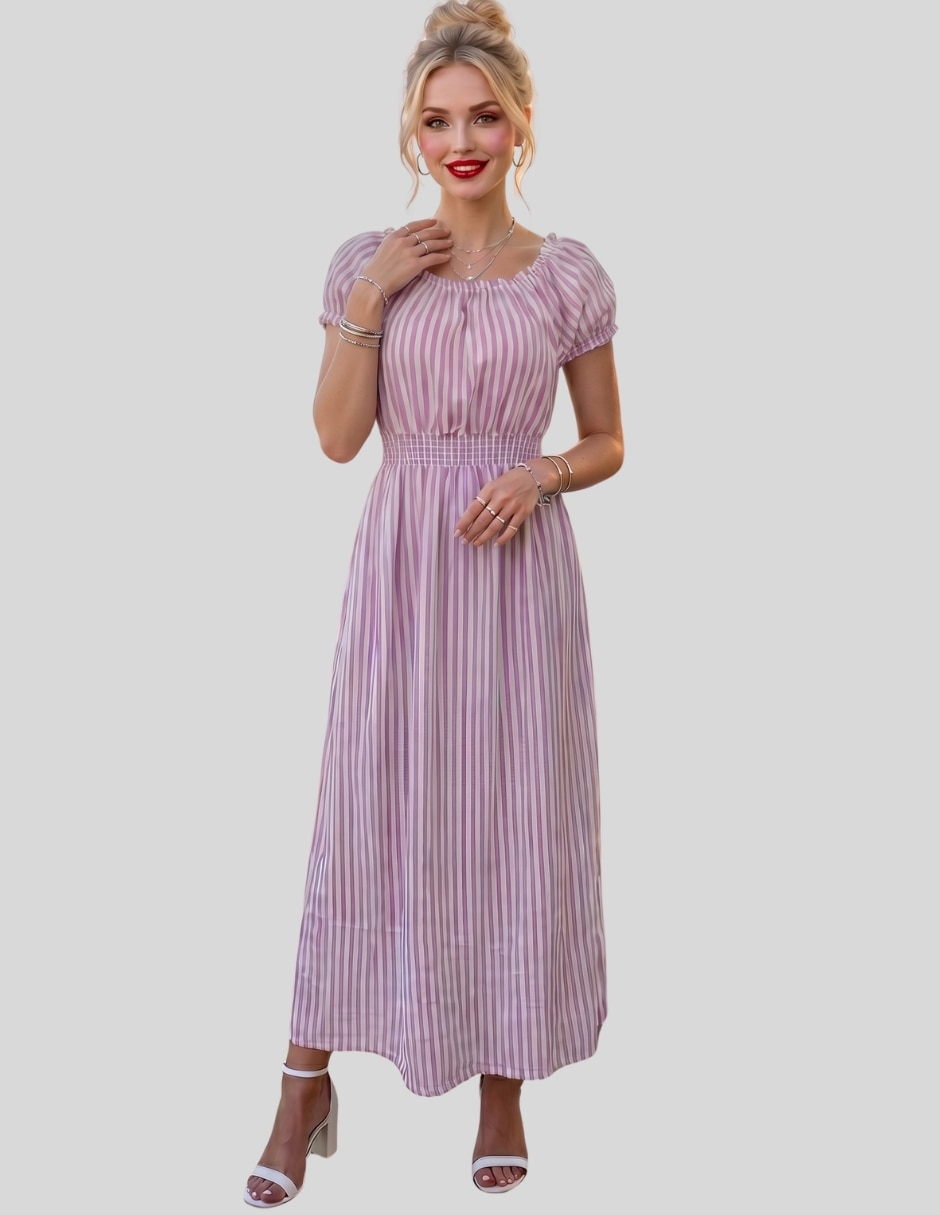Vestido midi casual para mujer 4