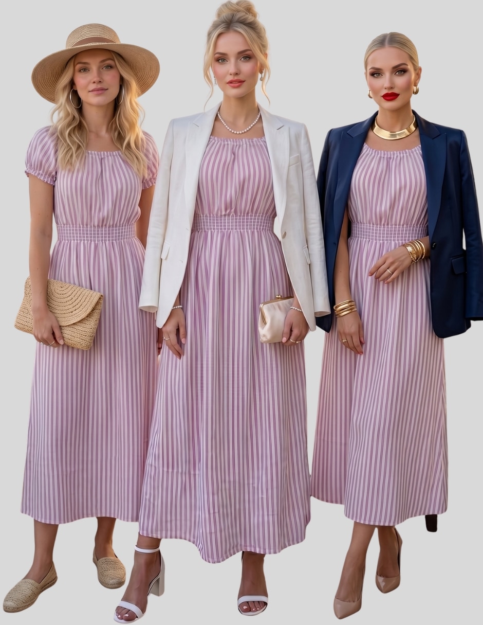 Vestido midi casual para mujer 7