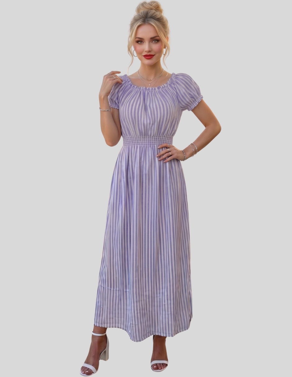 Vestido midi casual para mujer Vestido midi casual para mujer