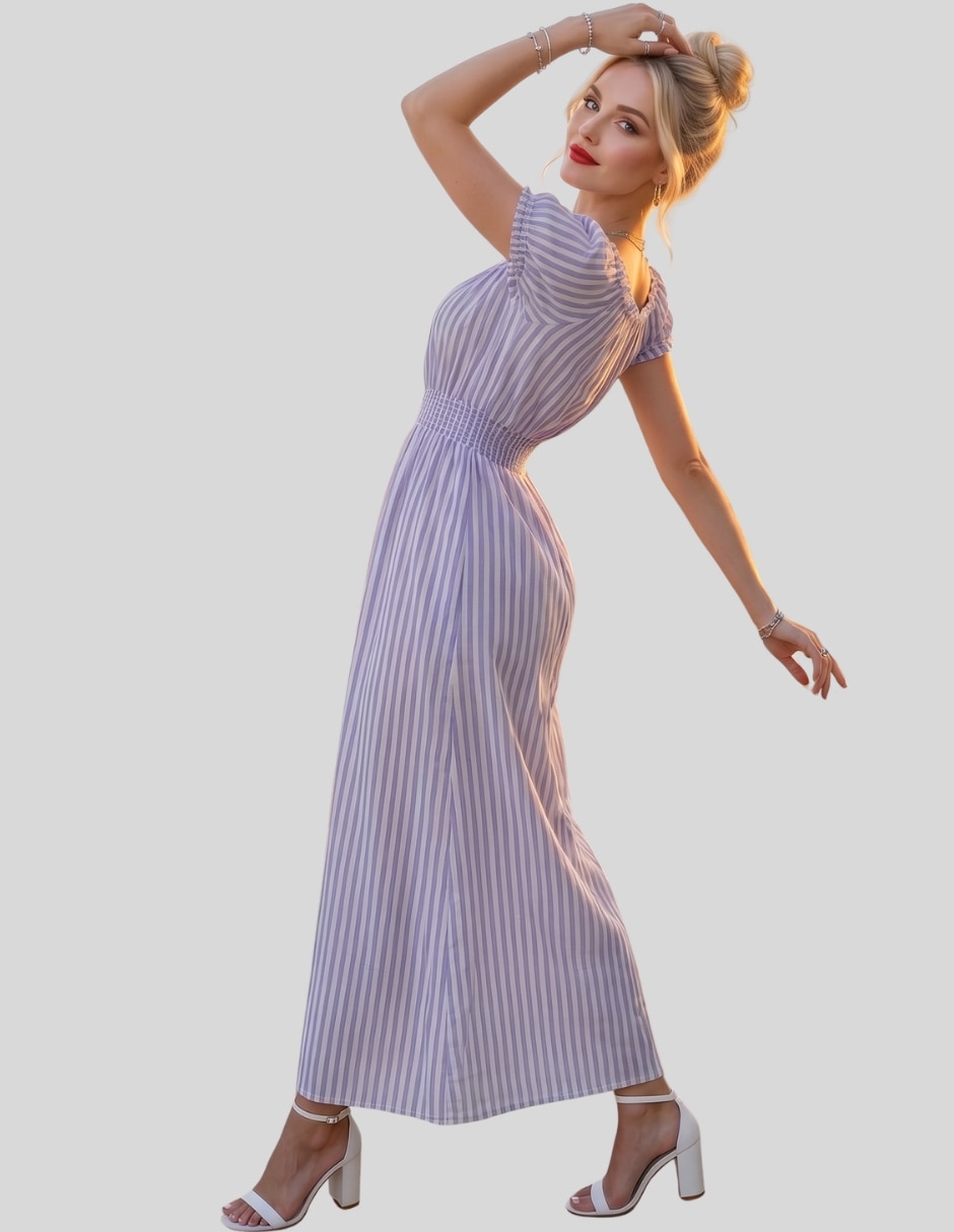 Vestido midi casual para mujer 5