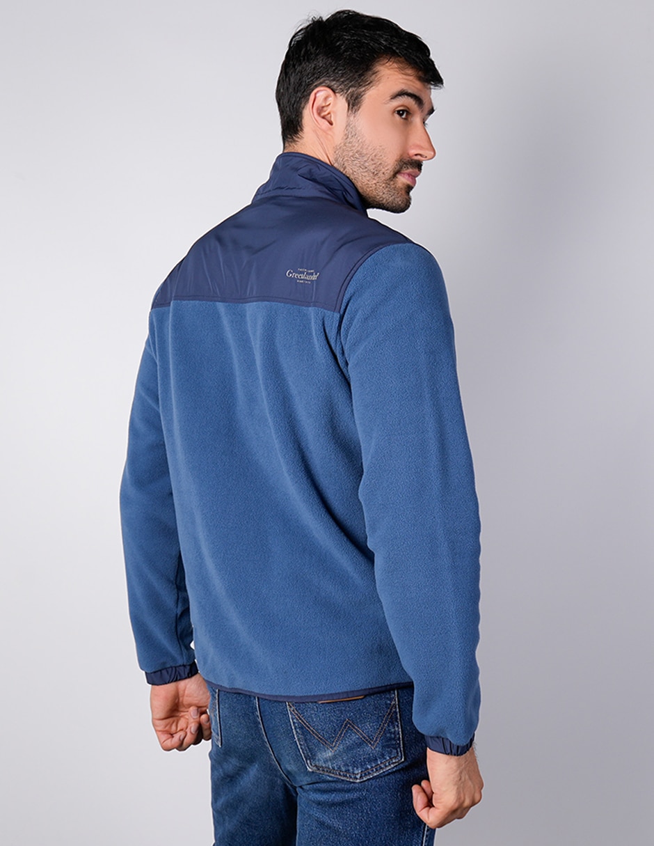 Chamarra casual Fleece con bolsillos para hombre 4