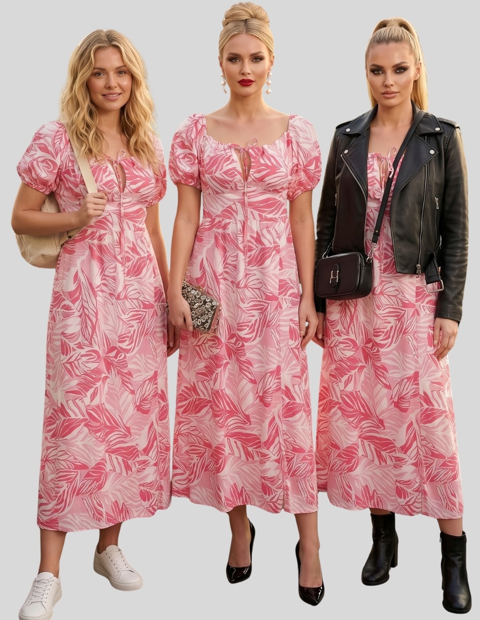 Vestido midi casual para mujer 7