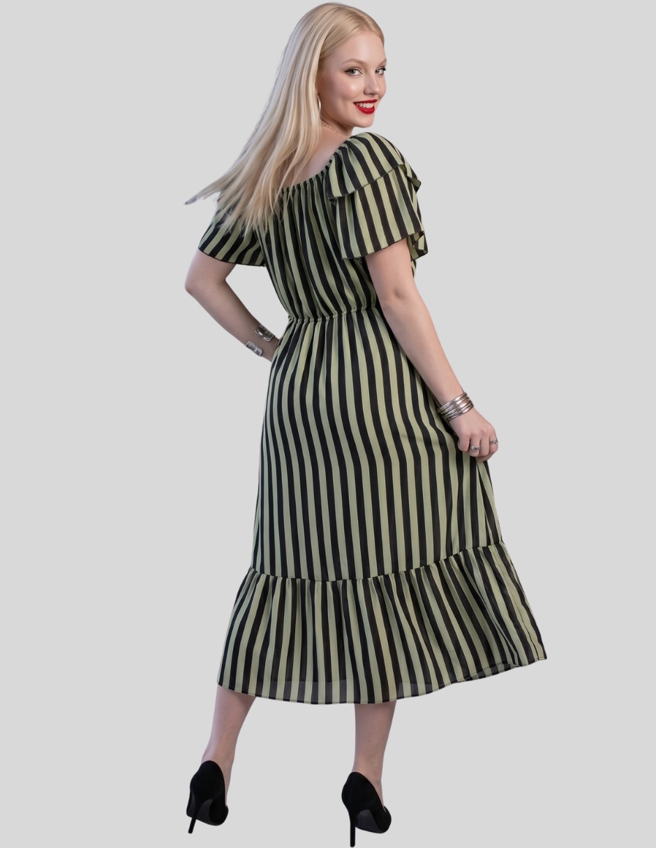 Vestido midi casual para mujer