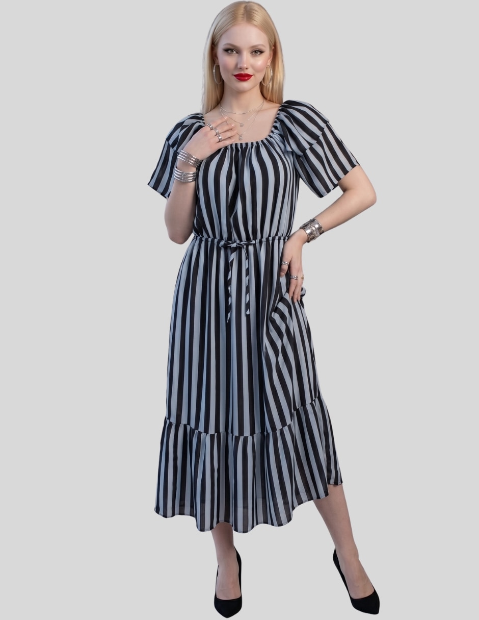 Vestido midi casual para mujer Vestido midi casual para mujer