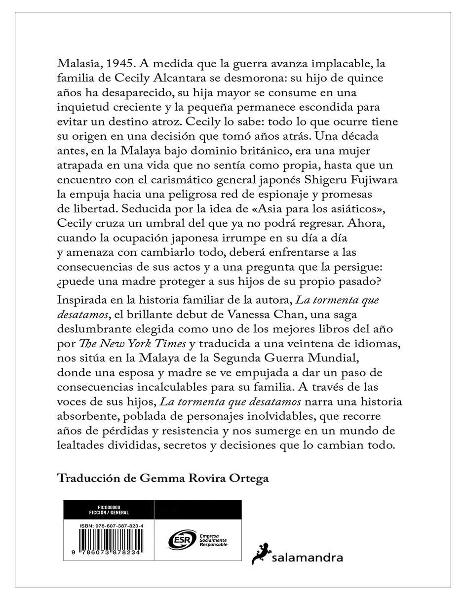 Libro la tormenta que desatamos - vanessa chan 2