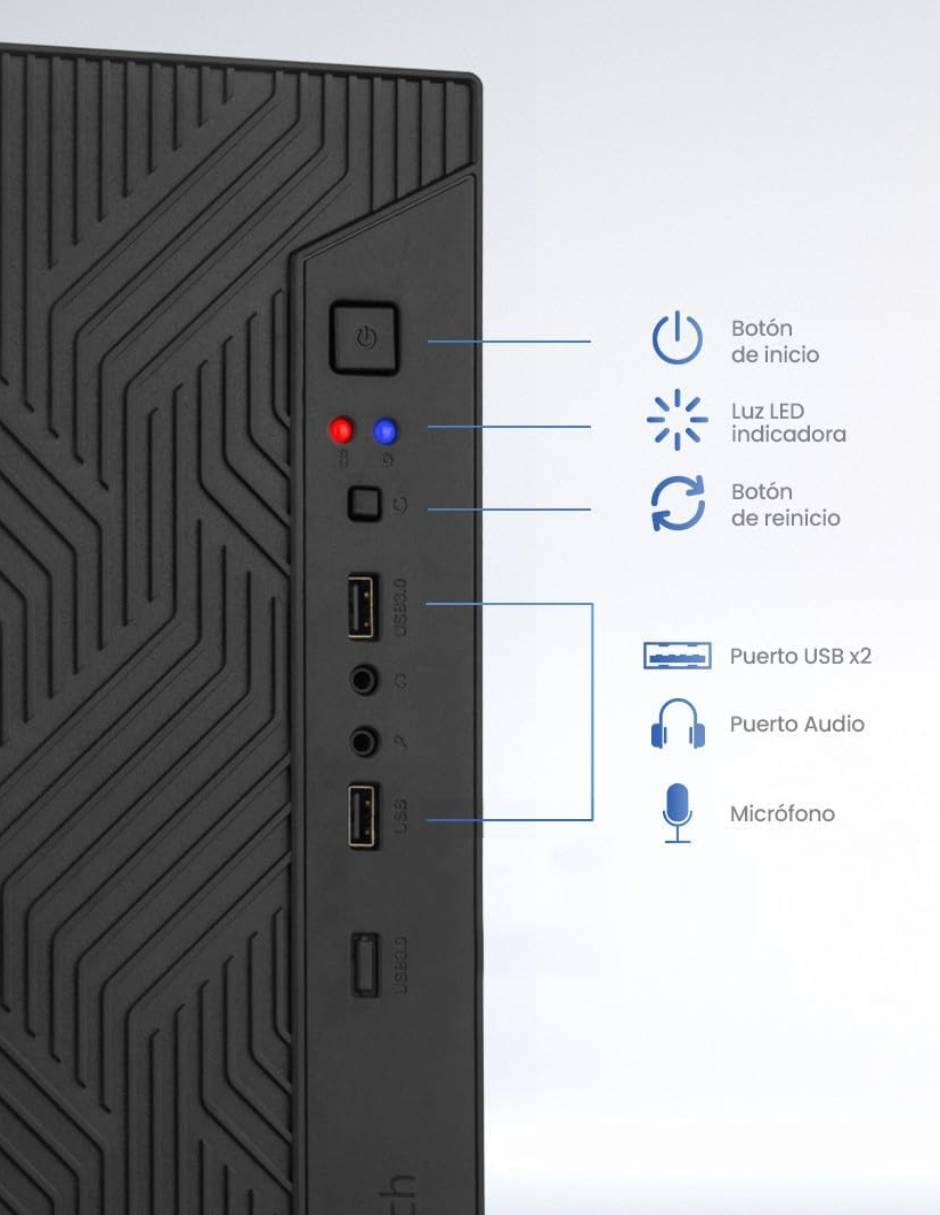 Computadora de escritorio Vitro S Gpi-Vin100A-24M Intel N100 Intel Uhd 8 GB RAM 240 GB 8