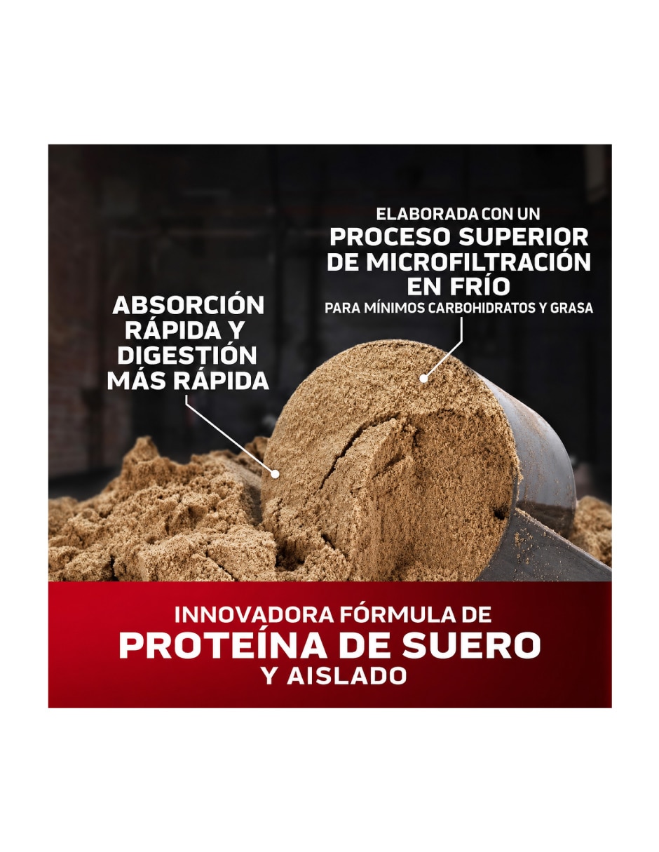 Proteina nitrotech wheygold 5lb - sabor fresa muscletech con proteína sabor fresa de 4