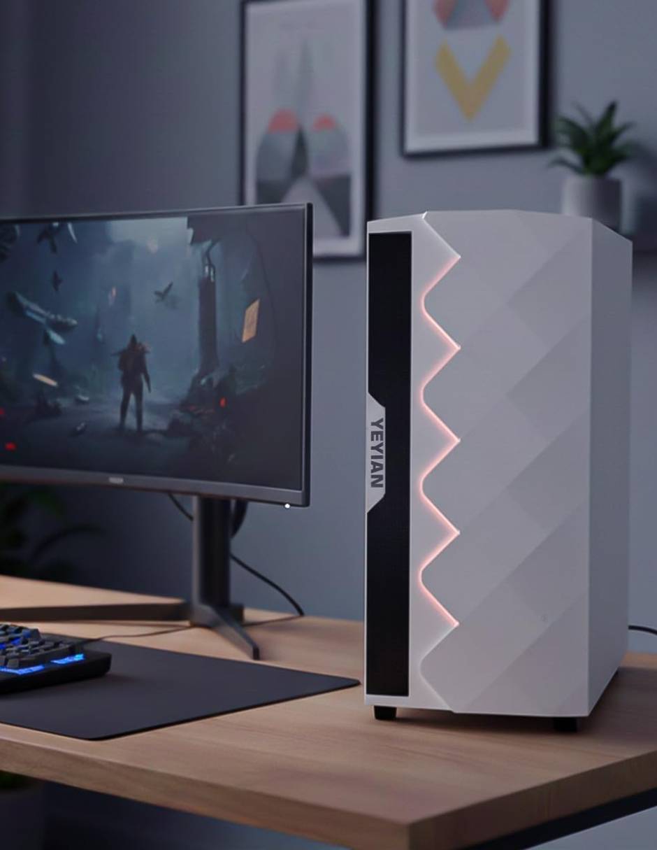Computadora gamer abyss ypa-sa570gb-01m incluye monitor incluye monitor amd ryzen 7 amd radeon 16 gb ram 1 tb 7