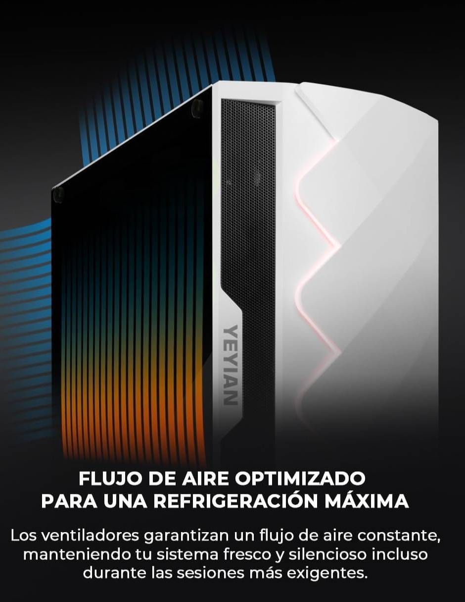 Computadora gamer abyss ypa-sa570gb-01m incluye monitor incluye monitor amd ryzen 7 amd radeon 16 gb ram 1 tb 5