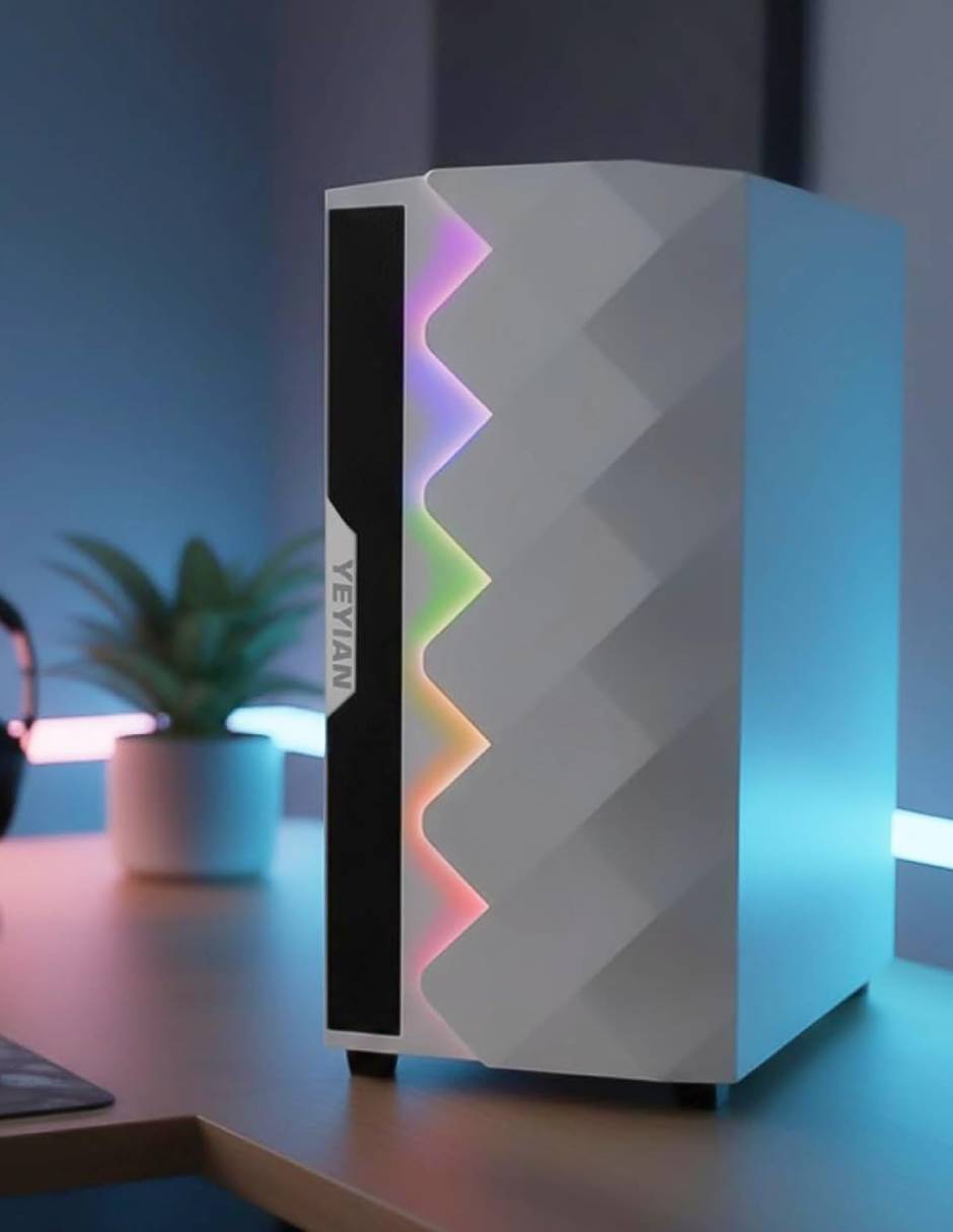 Computadora gamer abyss ypa-sa570gb-01m incluye monitor incluye monitor amd ryzen 7 amd radeon 16 gb ram 1 tb 8