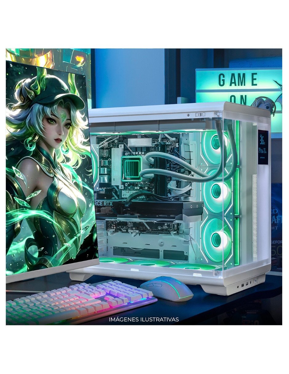 Computadora gamer dxt gaming 34 pulgadas uwqhd intel core ultra 9 nvidia geforce rtx 5070 ti 32 gb ram 1 tb