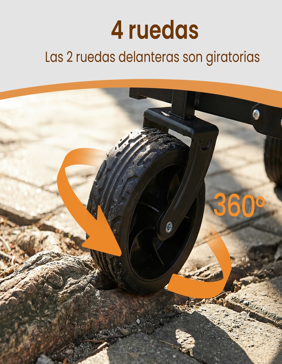 Carrito vagón plegable con capacidad de 90 kg 4