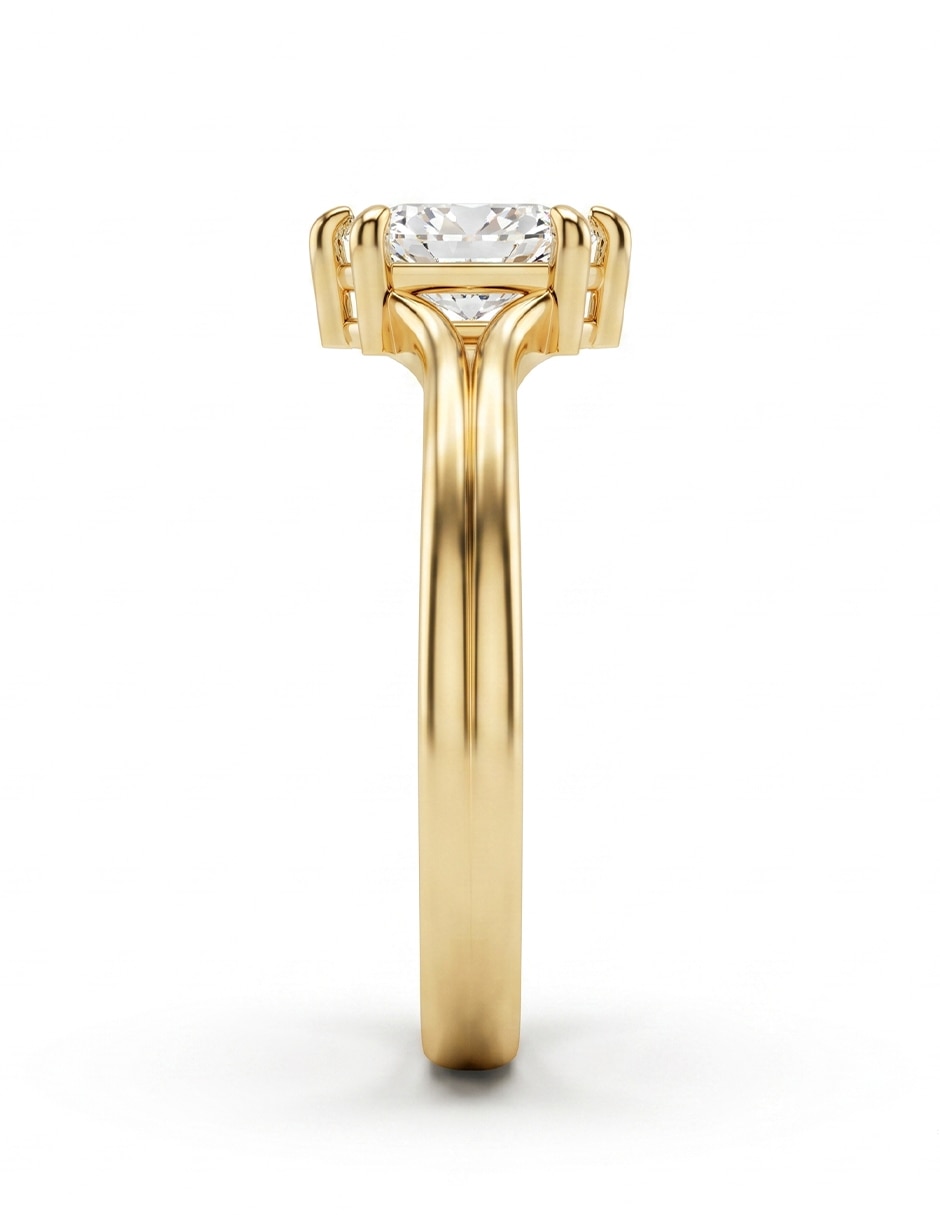 Anillo de compromiso de Oro 18 k Sin colección Diamante de laboratorio 3