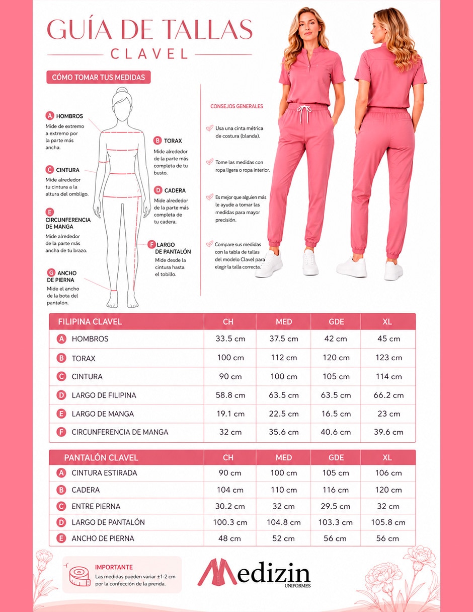 Pijama quirúrgica estilo relajado para mujer 2