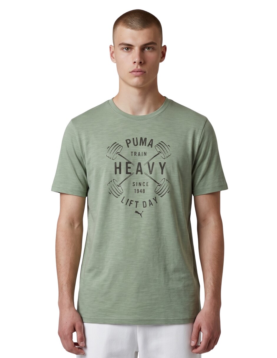 Playera puma cuello redondo para hombre