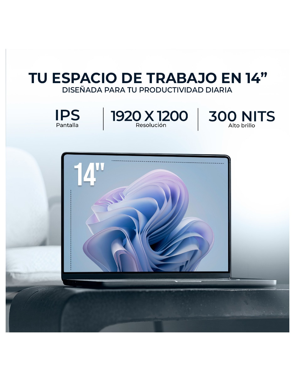 Laptop YX33D 14 pulgadas Full HD+ AMD Ryzen 5 Integradas 8 GB RAM 512 GB 7