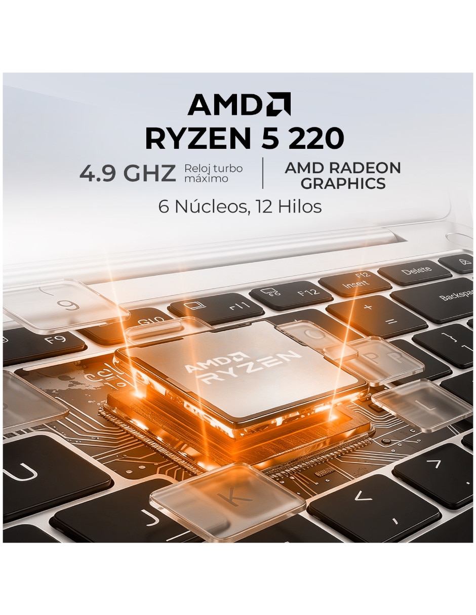 Laptop YX33D 14 pulgadas Full HD+ AMD Ryzen 5 Integradas 8 GB RAM 512 GB 8