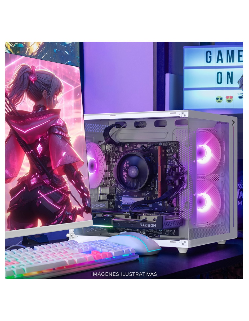 Computadora gamer xtreme pc gaming 27 pulgadas full hd amd ryzen 7 amd radeon rx 9060 xt 16 gb ram 1 tb
