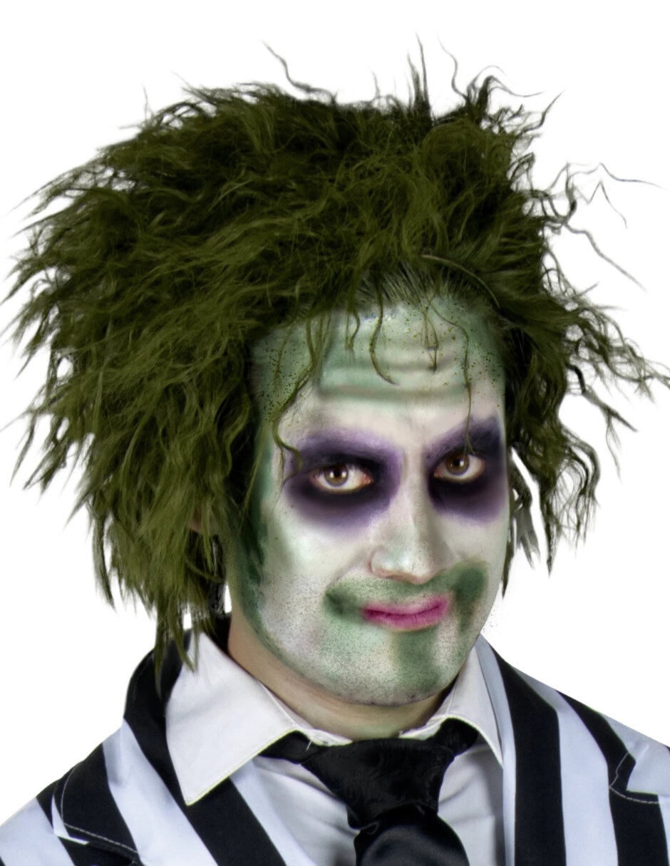 Peluca para disfraz de beetlejuice pelucas