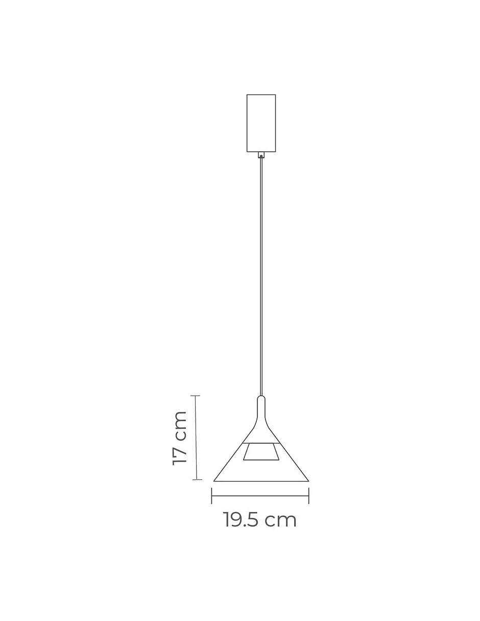 Lámpara colgante led quasar 5