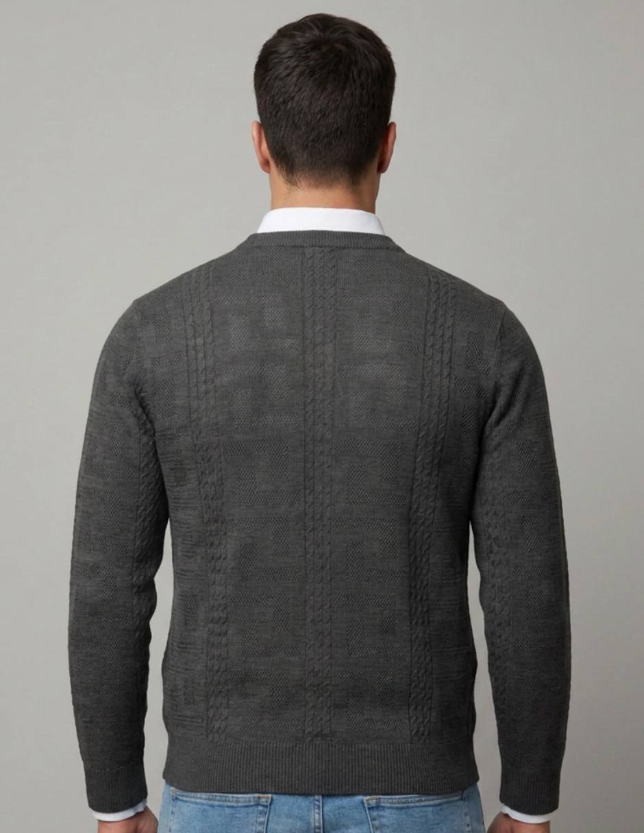 Suéter cuello redondo para hombre 2