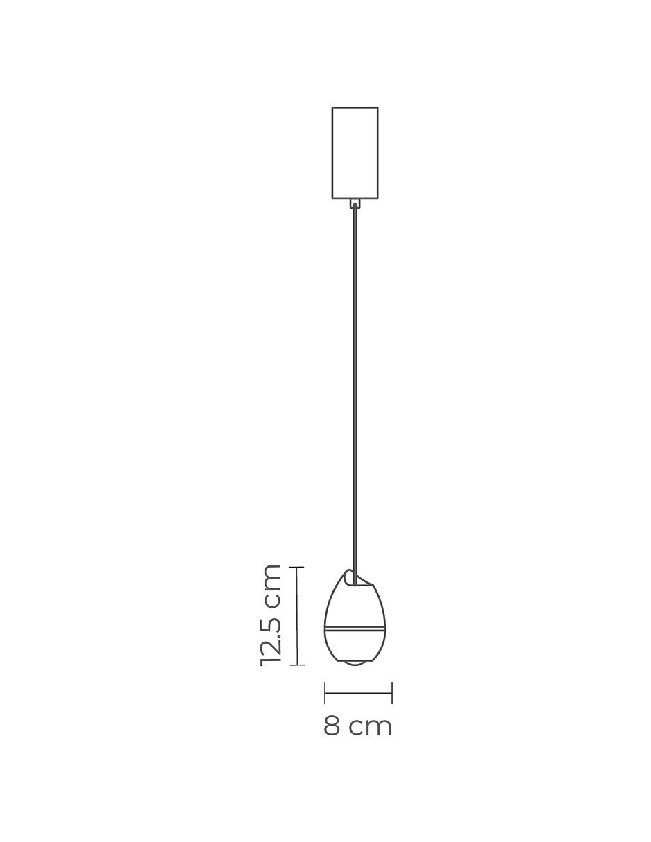 Lámpara colgante led nordica 5