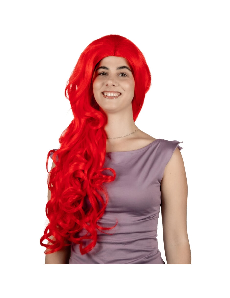 Peluca para disfraz de princesa del mar pelucas deluxe Peluca para disfraz de princesa del mar pelucas deluxe