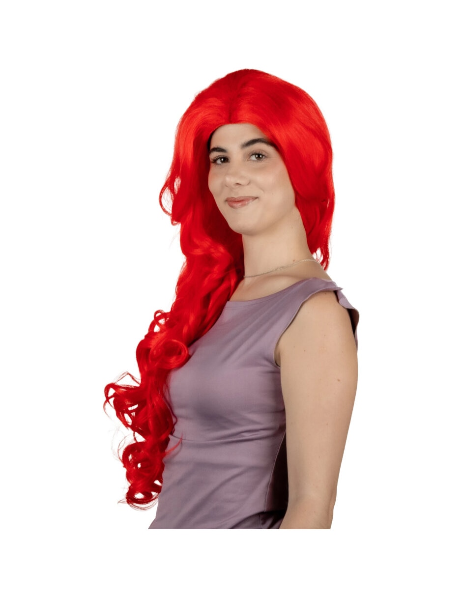 Peluca para disfraz de princesa del mar pelucas deluxe 3