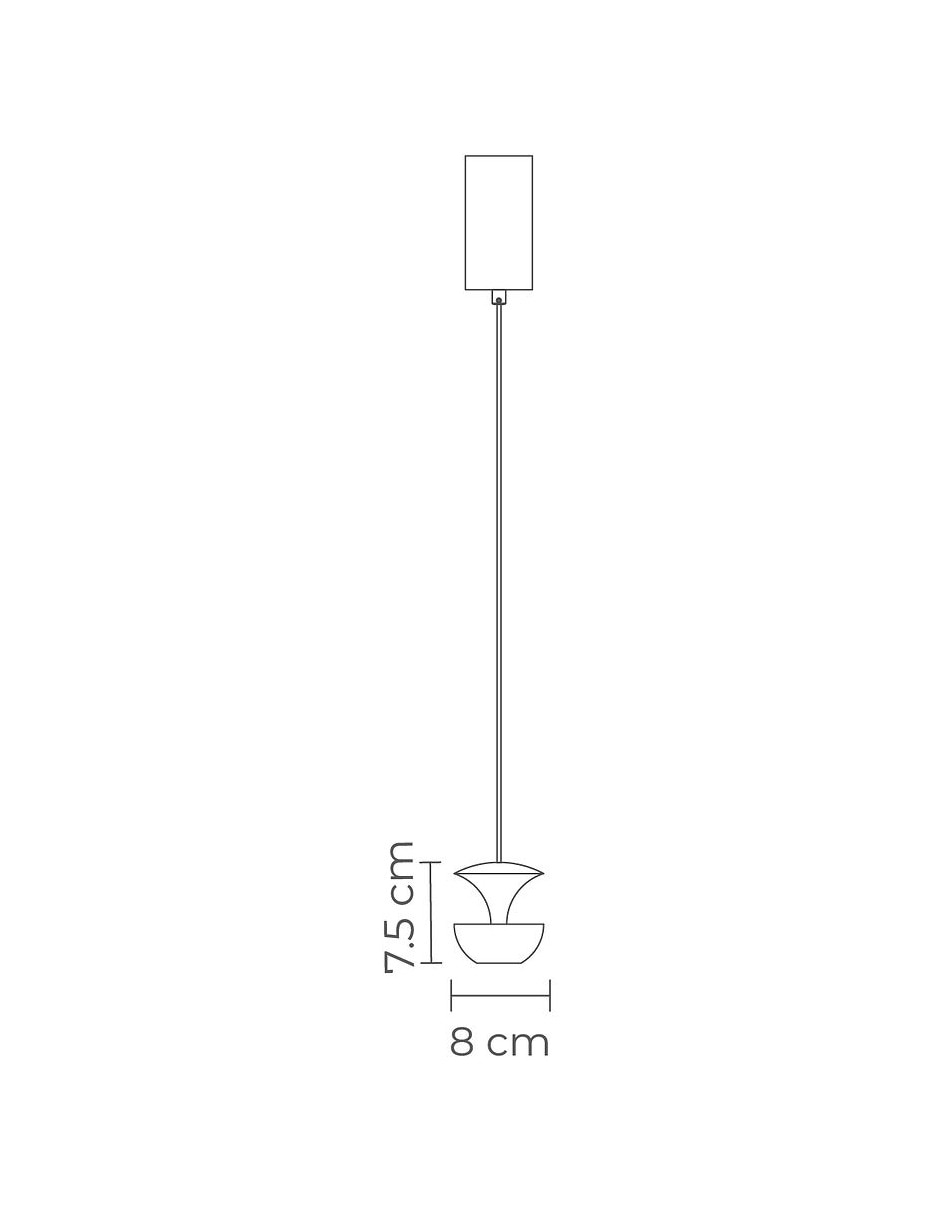 Lámpara colgante led brise 5