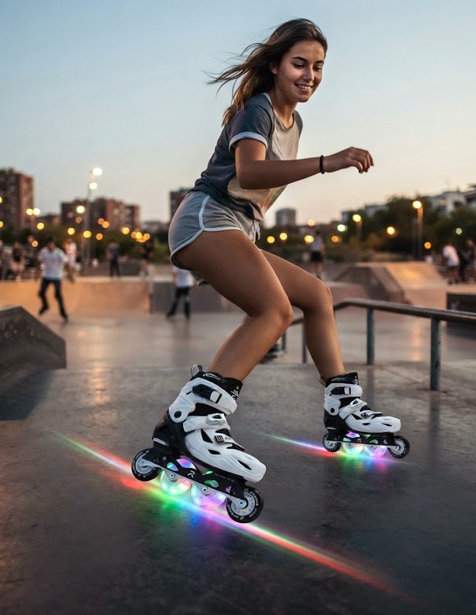 Patines en línea freeskate urban ajustable unisex 6