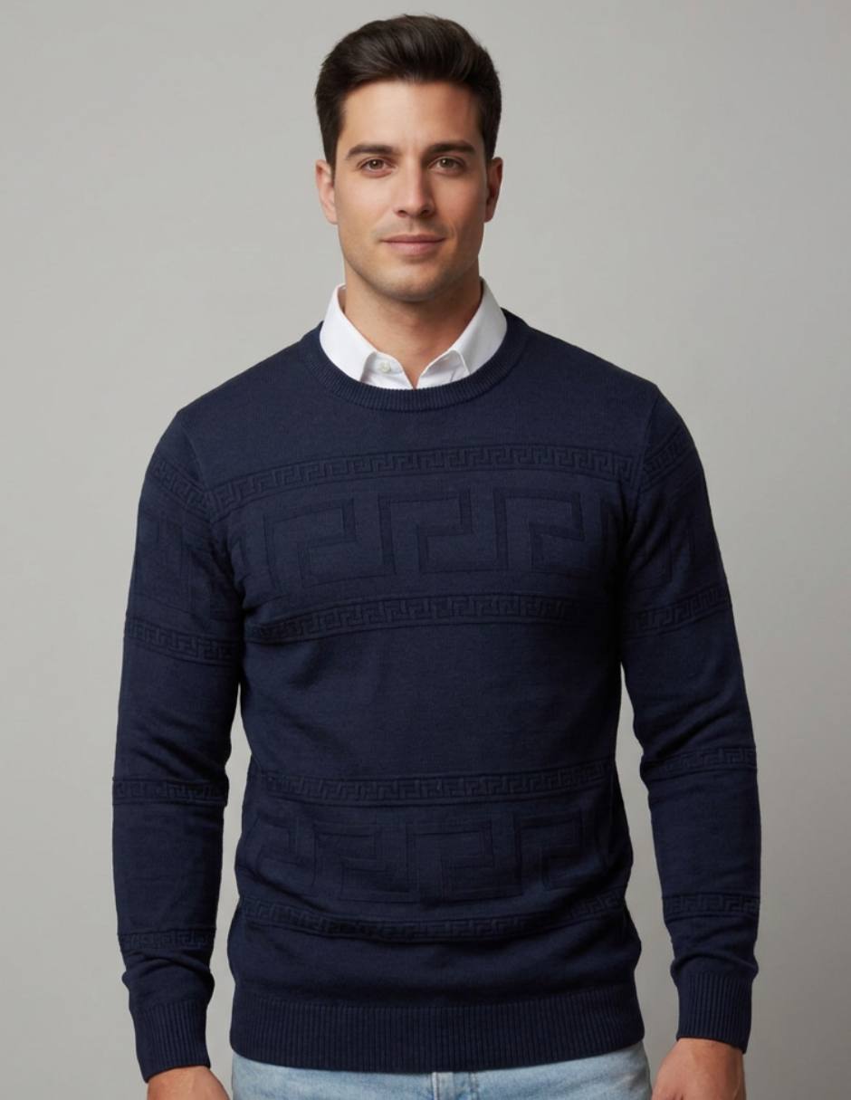 Suéter cuello redondo para hombre