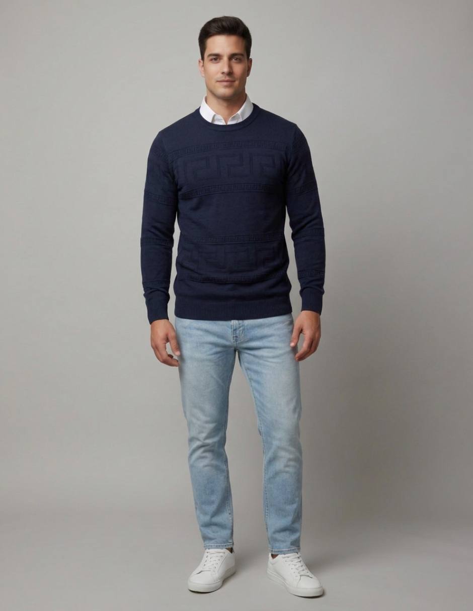 Suéter cuello redondo para hombre 3