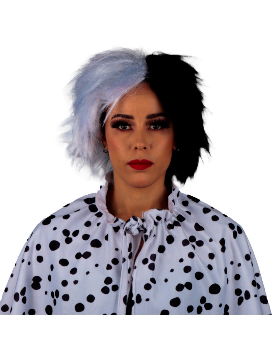 Peluca para disfraz de Villana de la Moda Deluxe