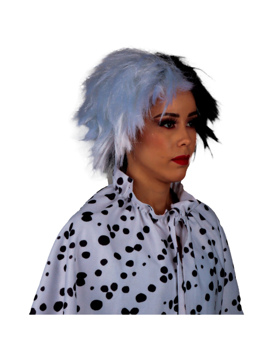 Peluca para disfraz de Villana de la Moda Deluxe 3