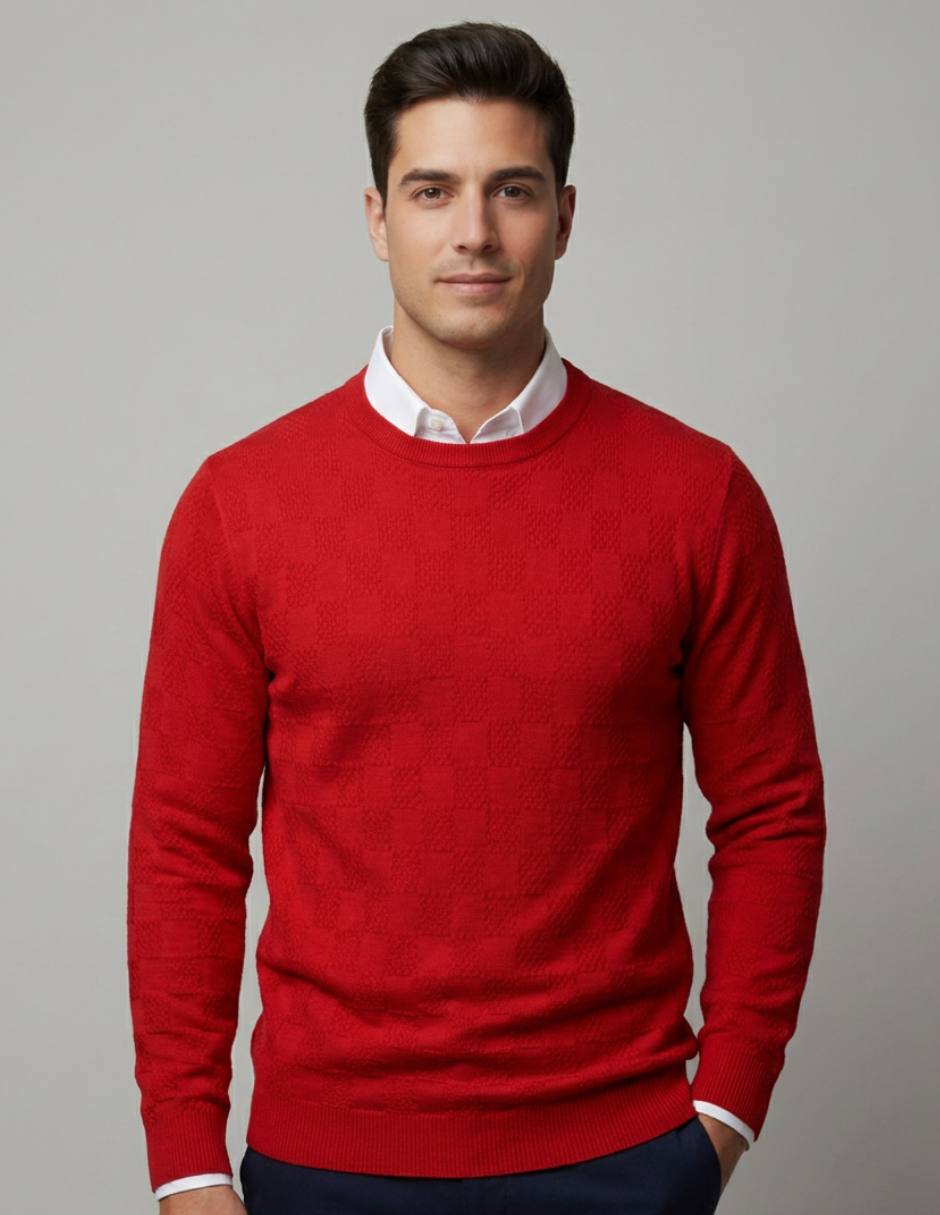 Suéter cuello redondo para hombre Suéter cuello redondo para hombre