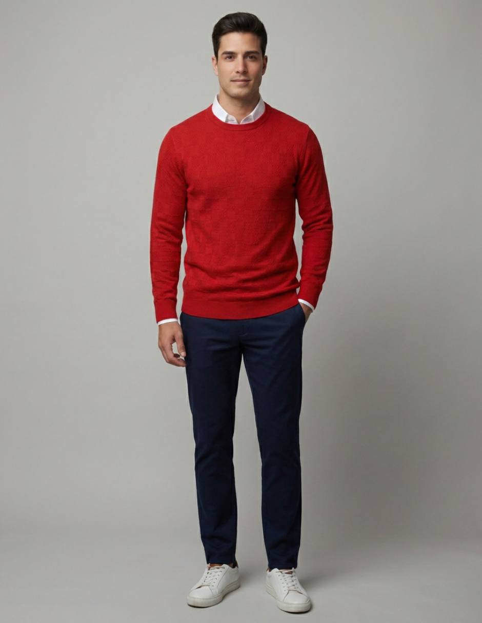 Suéter cuello redondo para hombre 3
