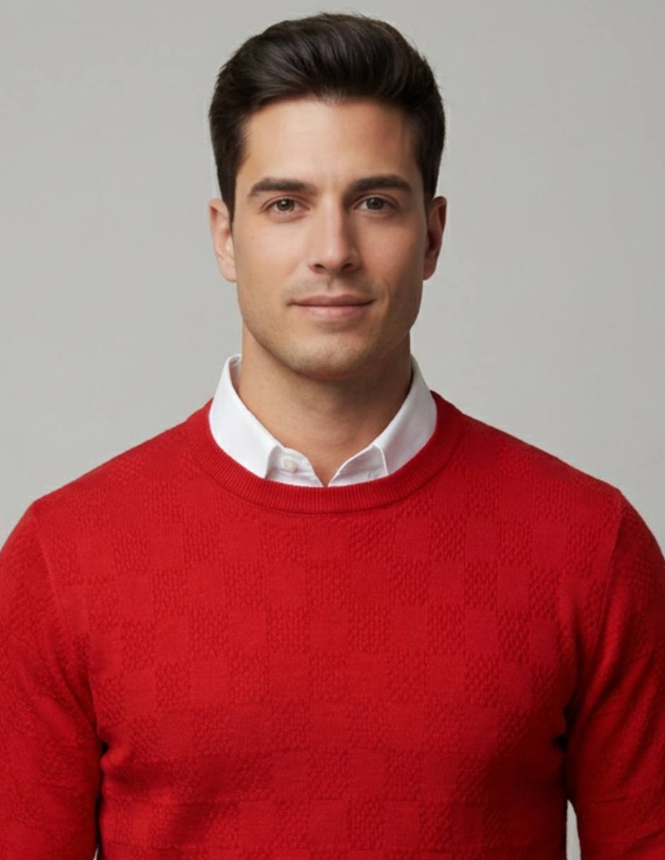 Suéter cuello redondo para hombre 4