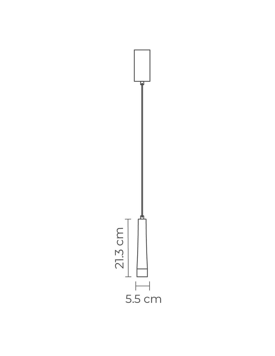 Lámpara colgante led tibia 5