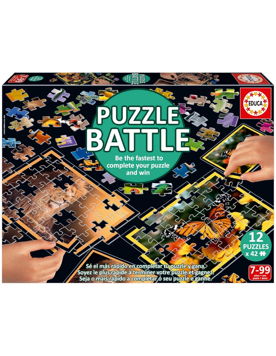 Rompecabezas animales puzzle battle natura educa 504 piezas