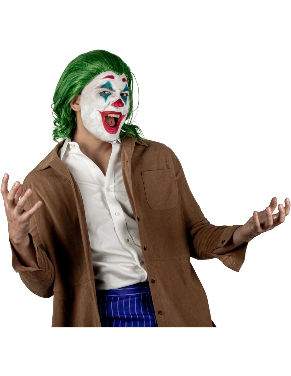 Peluca para disfraz de payaso villano pelucas deluxe 5