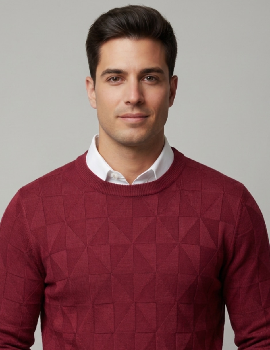 Suéter cuello redondo para hombre 4